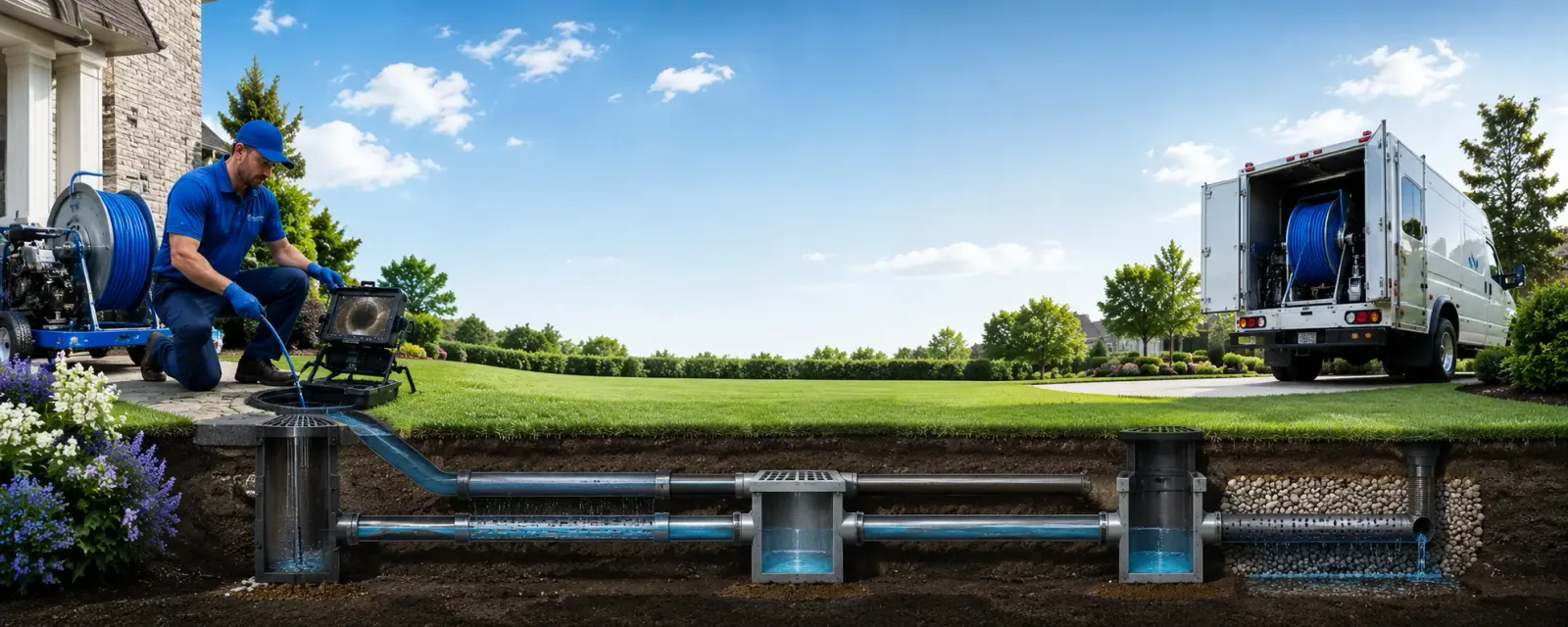 Outdoor drain cleaning information for Londonderry, OH
